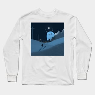 Friendly Moon Monster Long Sleeve T-Shirt